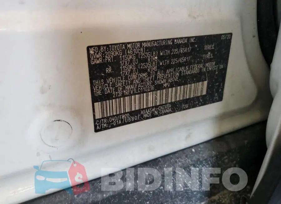 2T3F1RFV1LC110216 Photo# 12