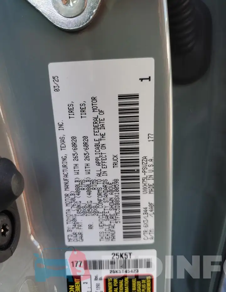 5TFMC5DB8SX100598 Photo# 12