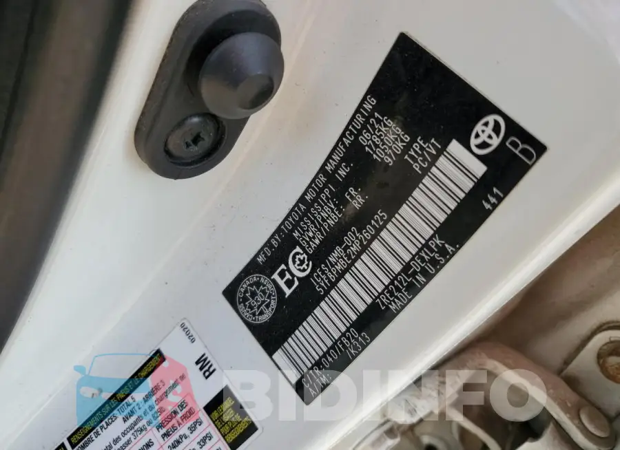 5YFBPMBE2MP260125 Photo# 12