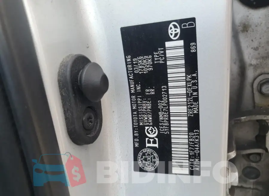 5YFBPRBE7LP002713 Photo# 13