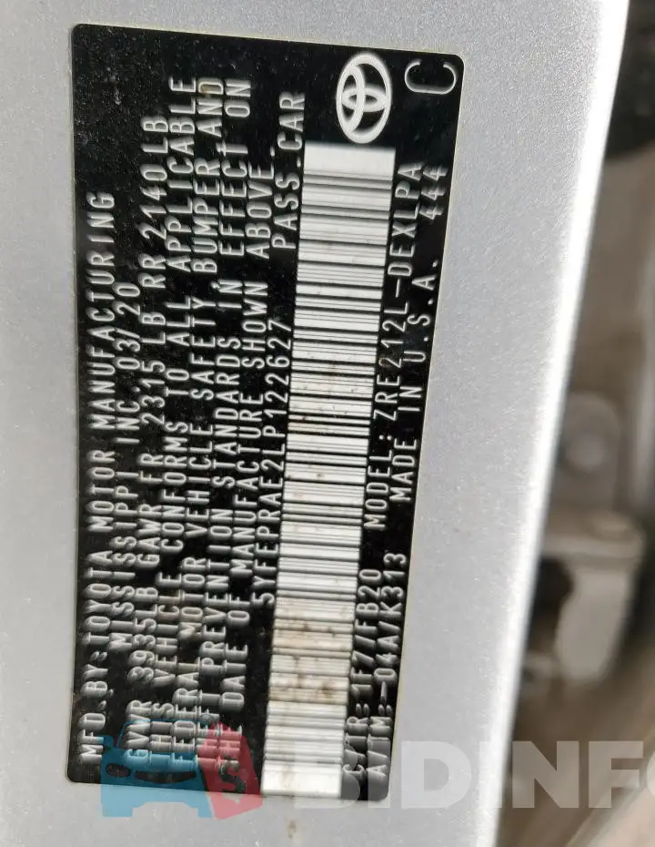 5YFEPRAE2LP122627 Photo# 12