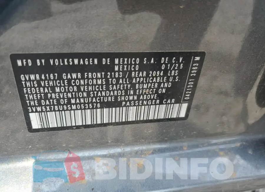 3VW5X7BU9SM053576 Photo# 12