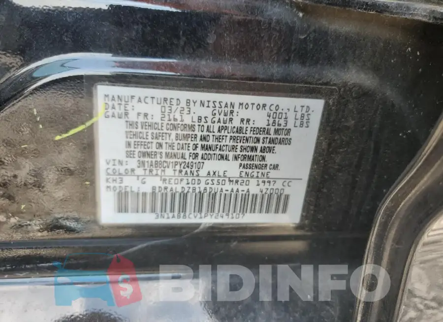3N1AB8CV1PY249107 Photo# 12
