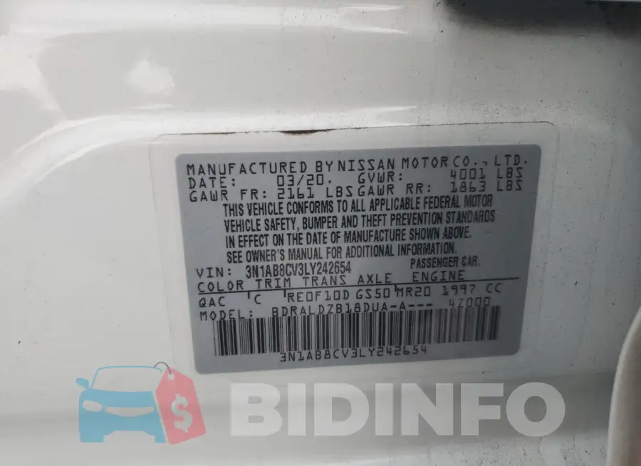 3N1AB8CV3LY242654 Photo# 12