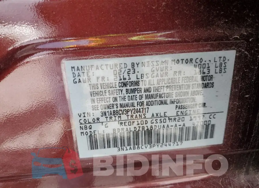 3N1AB8CV3PY244717 Photo# 12