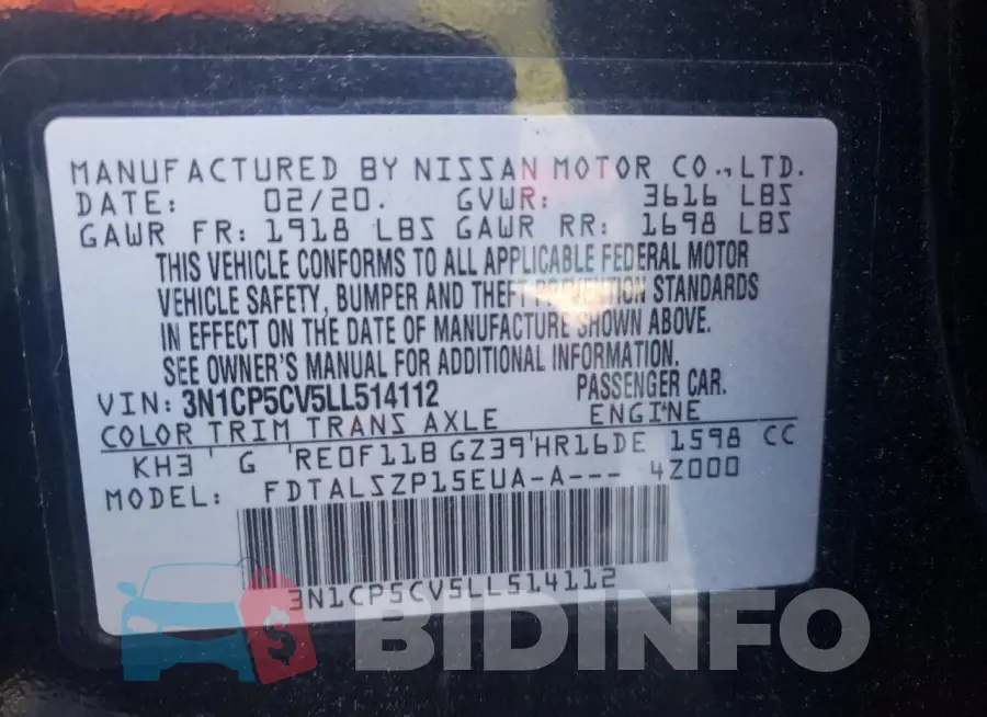 3N1CP5CV5LL514112 Photo# 13