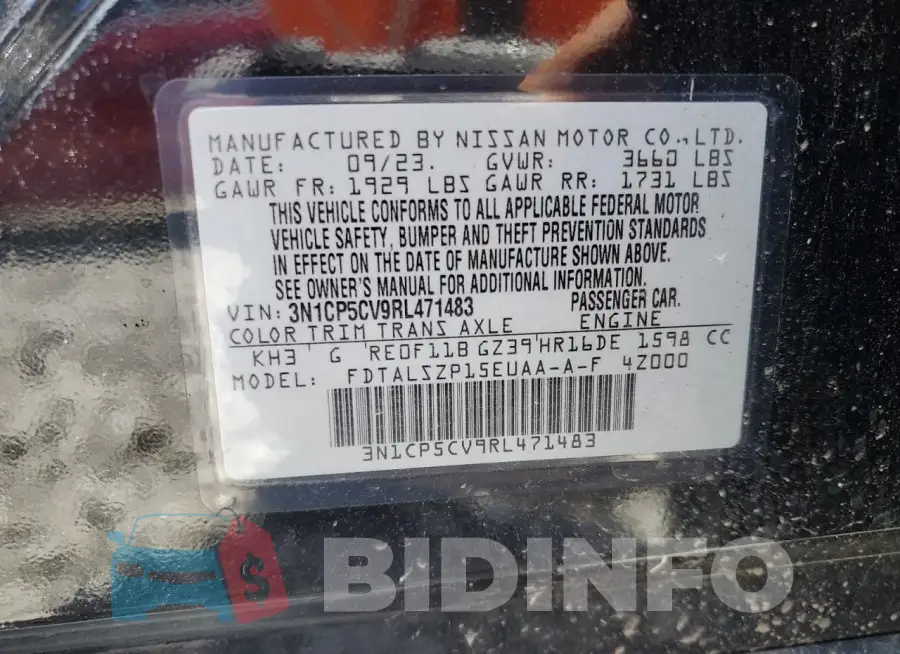 3N1CP5CV9RL471483 Photo# 12