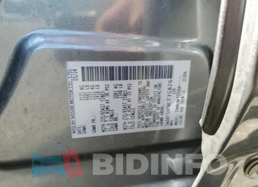 5N1BT3AB7RC735826 Photo# 13