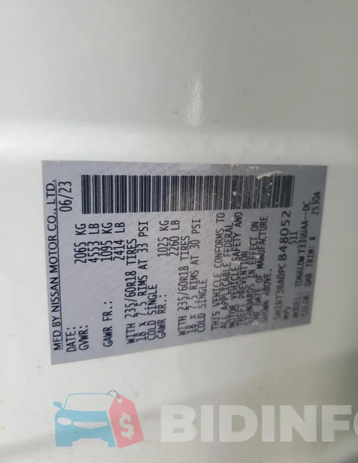 5N1BT3BA0PC848052 Photo# 14