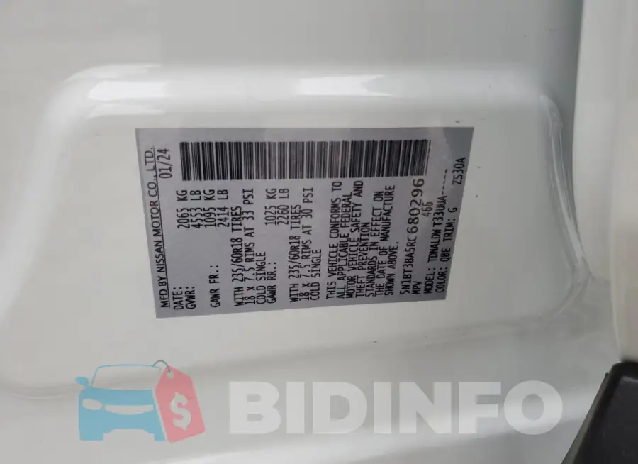 5N1BT3BA5RC680296 Photo# 13