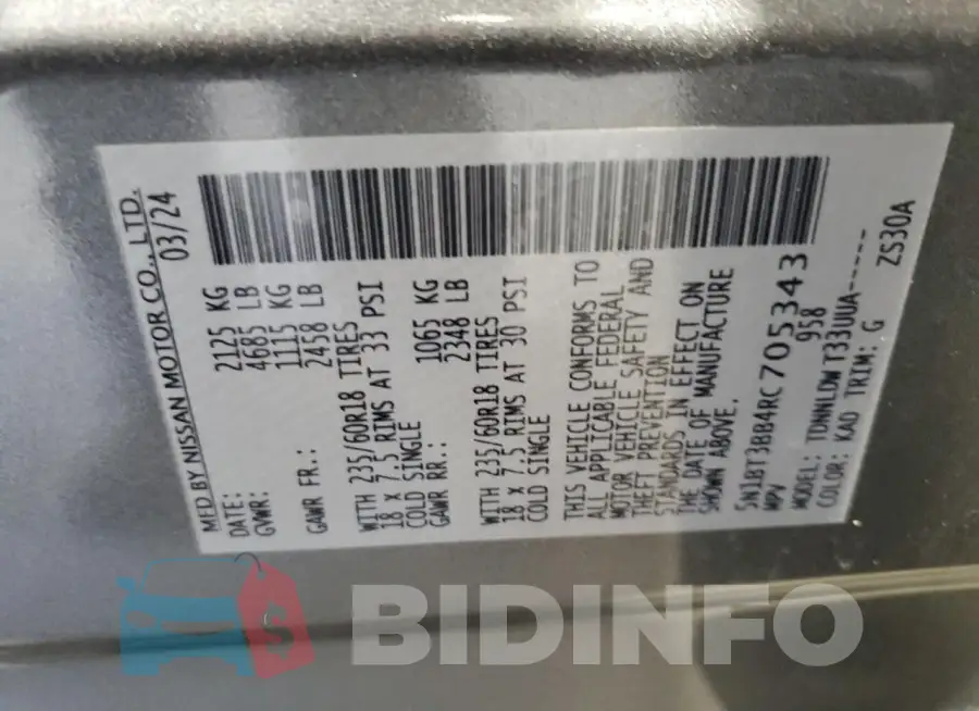 5N1BT3BB4RC705343 Photo# 13