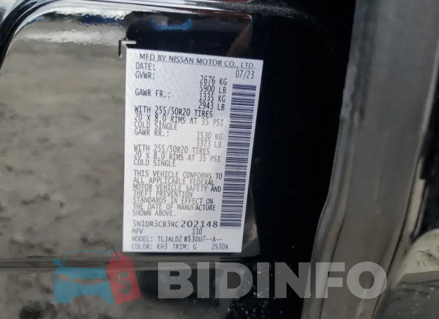 5N1DR3CB3RC202148 Photo# 14