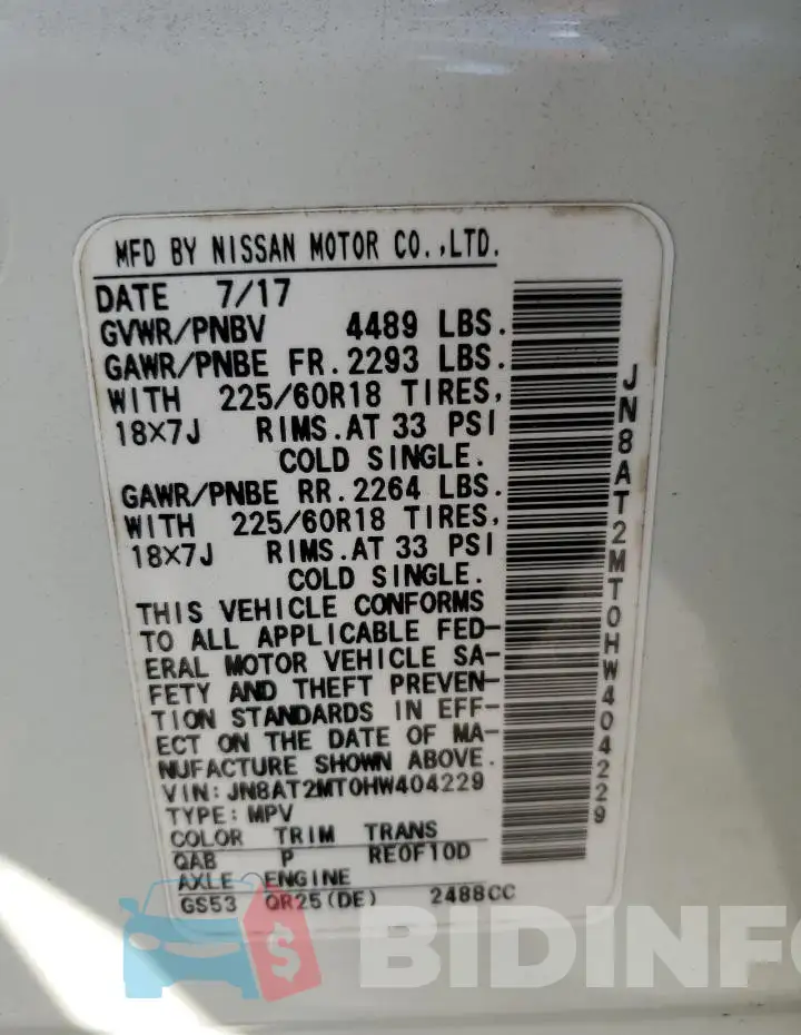 JN8AT2MT0HW404229 Photo# 13