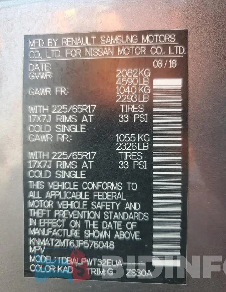 KNMAT2MT6JP576048 Photo# 13