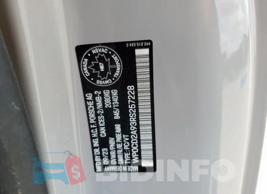 WP0CD2A93RS257228 Photo# 12