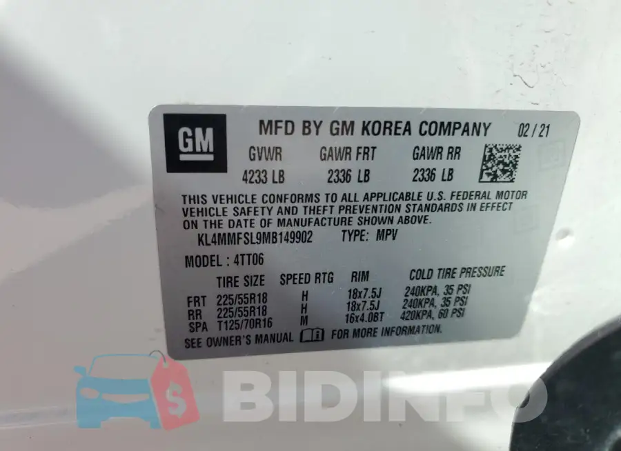 KL4MMFSL9MB149902 Photo# 13