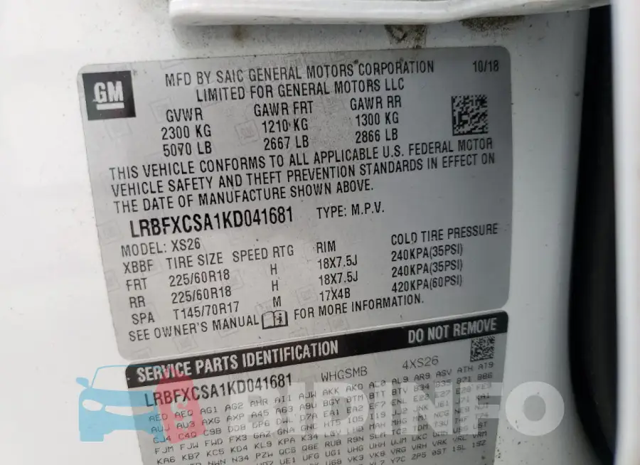 LRBFXCSA1KD041681 Photo# 13