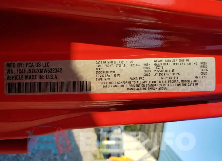1C4HJXEGXMW532342 Photo# 13