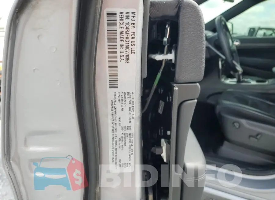1C4RJFAG1MC770358 Photo# 13