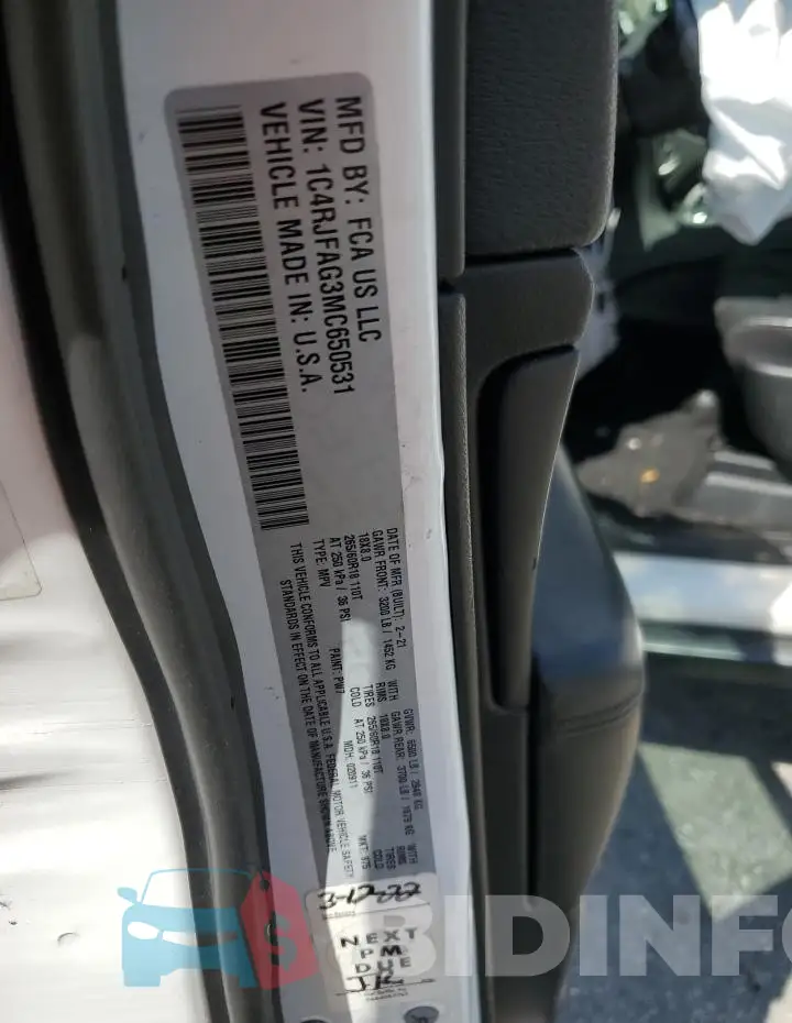 1C4RJFAG3MC650531 Photo# 13