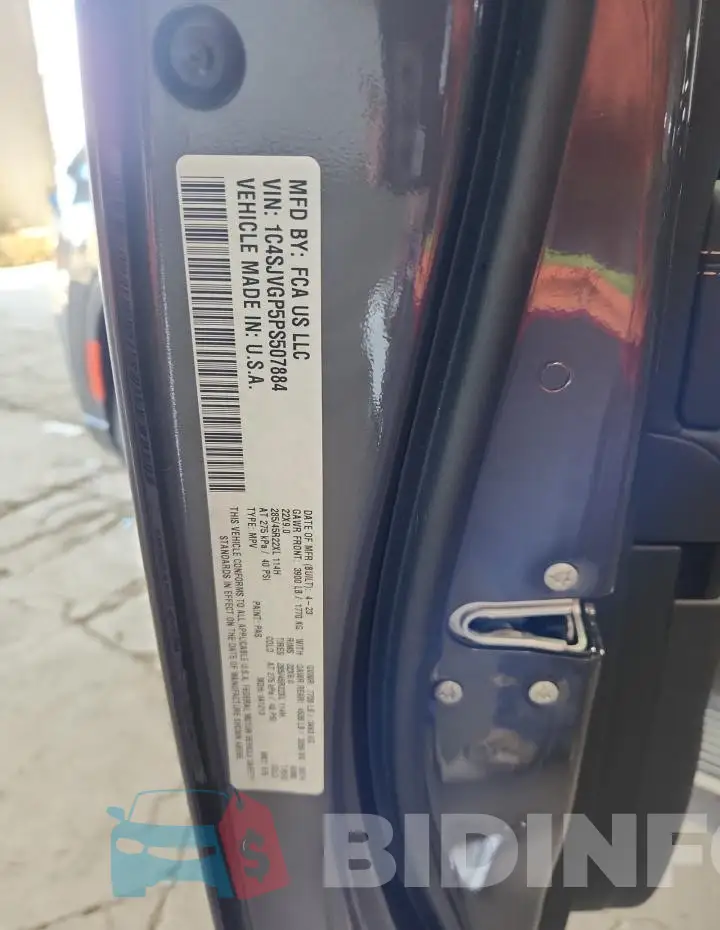 1C4SJVGP5PS507884 Photo# 13