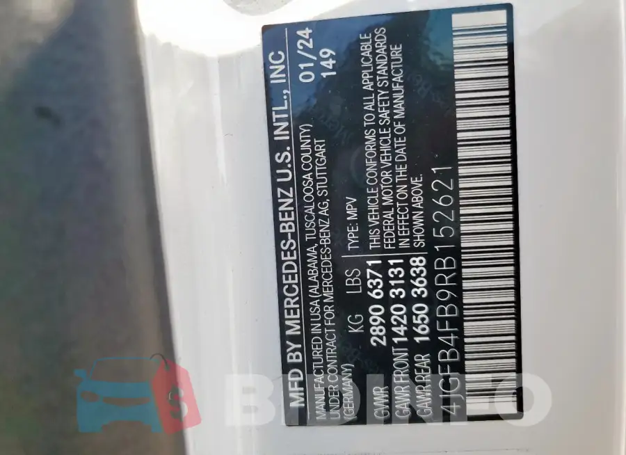 4JGFB4FB9RB152621 Photo# 14