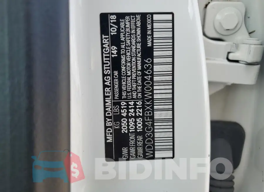 WDD3G4FBXKW004636 Photo# 13