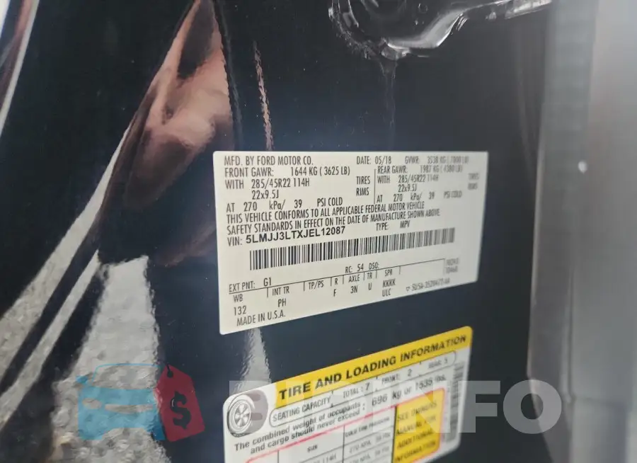 5LMJJ3LTXJEL12087 Photo# 13