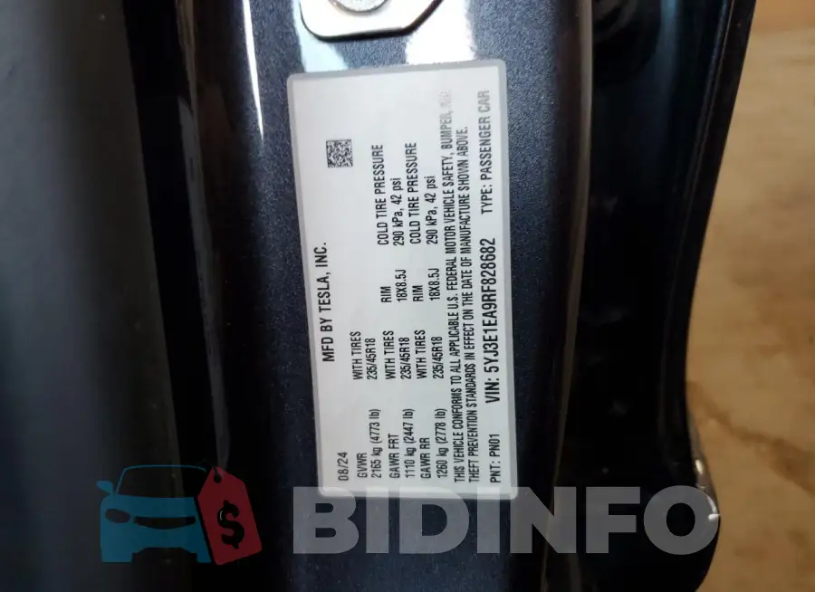 5YJ3E1EA9RF828682 Photo# 12