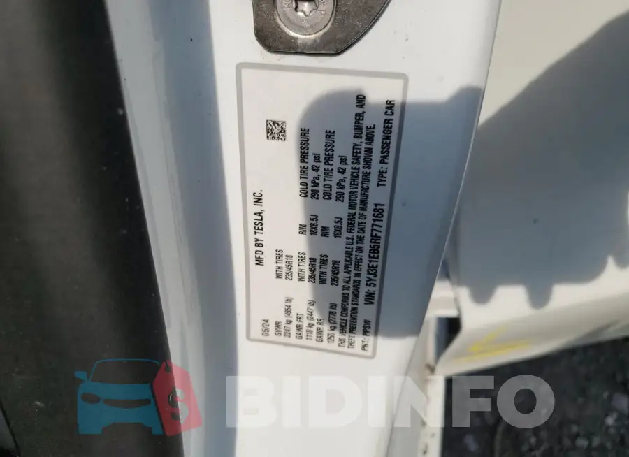 5YJ3E1EB5RF771681 Photo# 12