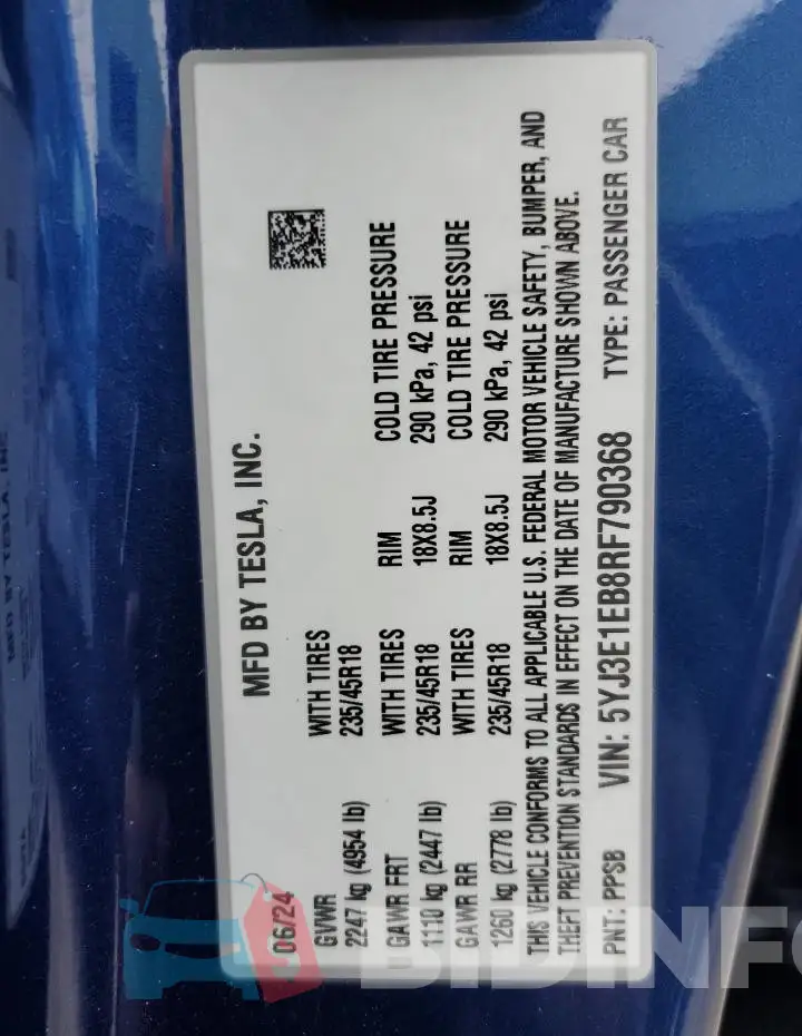 5YJ3E1EB8RF790368 Photo# 12