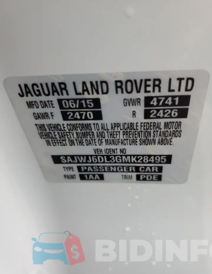 SAJWJ6DL3GMK28495 Photo# 12