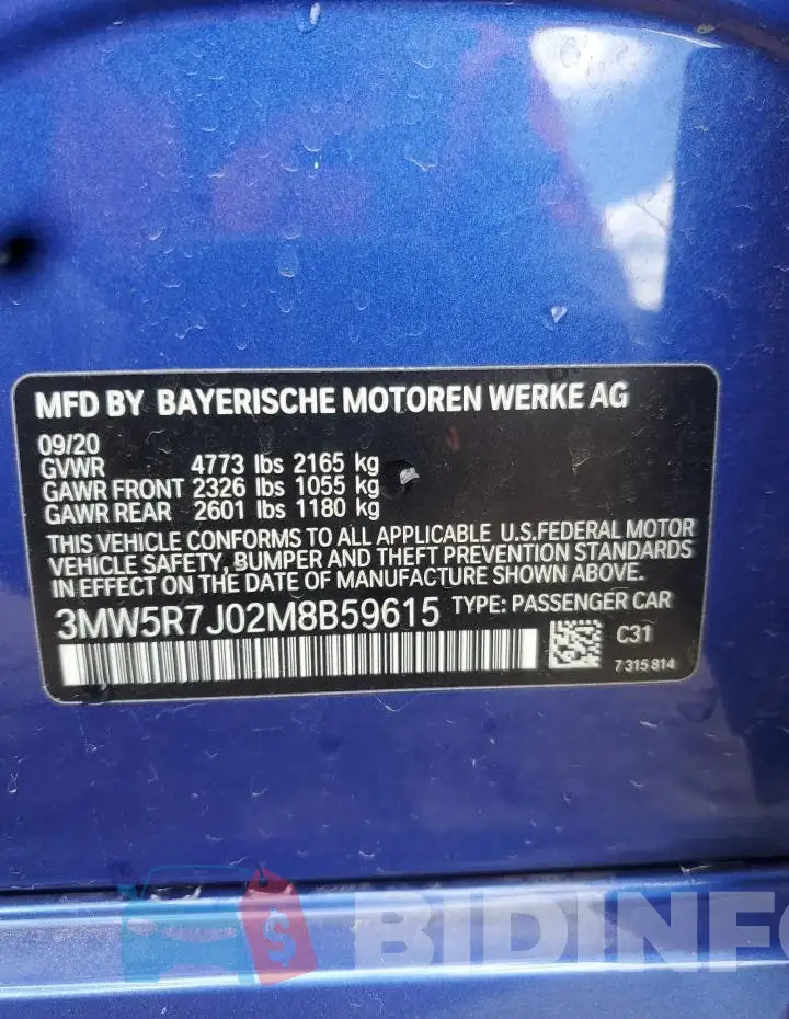 3MW5R7J02M8B59615 Photo# 13