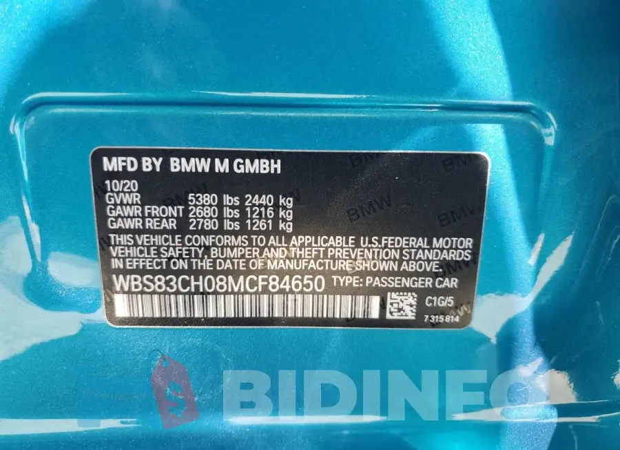 WBS83CH08MCF84650 Photo# 12