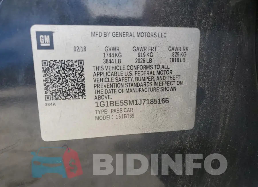 1G1BE5SM1J7185166 Photo# 13