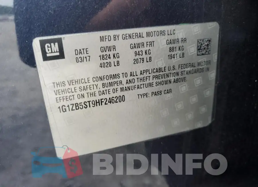 1G1ZB5ST9HF246200 Photo# 12