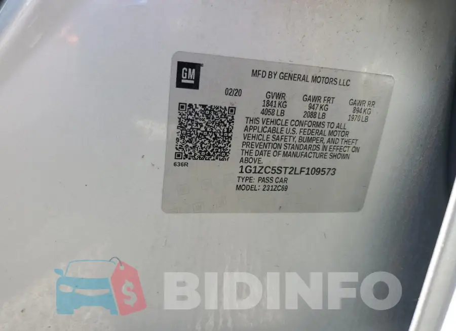 1G1ZC5ST2LF109573 Photo# 12