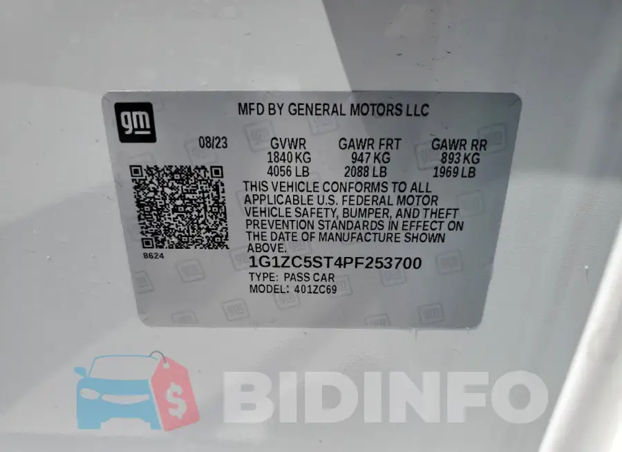1G1ZC5ST4PF253700 Photo# 12