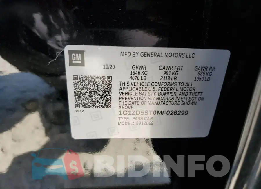1G1ZD5ST0MF026299 Photo# 12