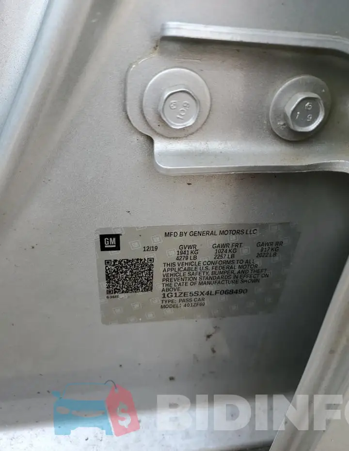 1G1ZE5SX4LF068490 Photo# 12