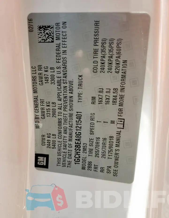1GCHSBEA8G1215401 Photo# 12
