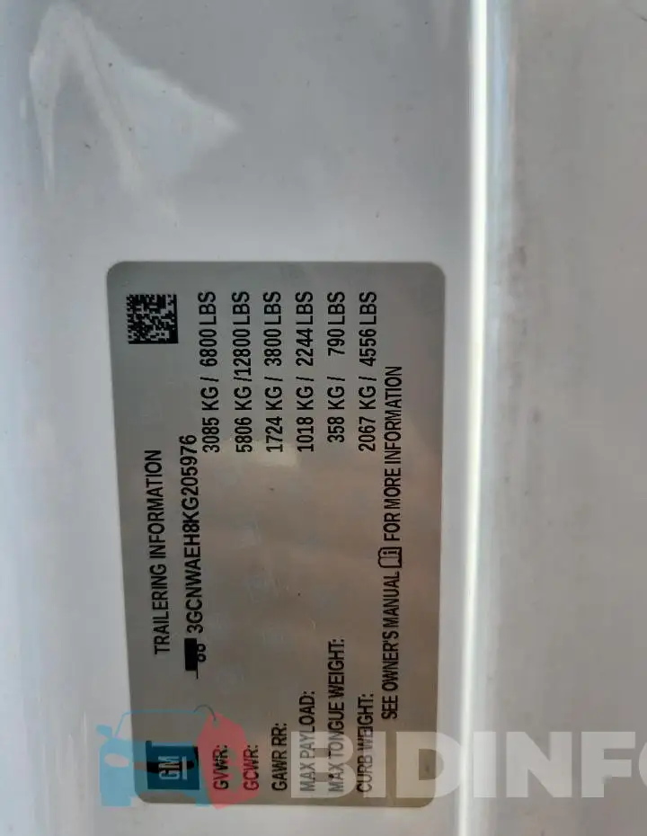 3GCNWAEH8KG205976 Photo# 12