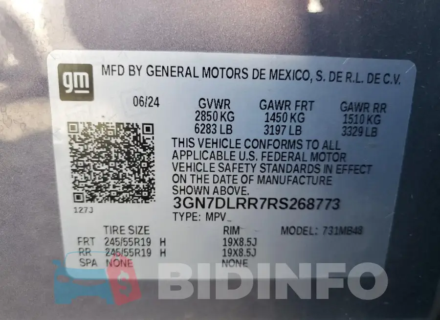 3GN7DLRR7RS268773 Photo# 13