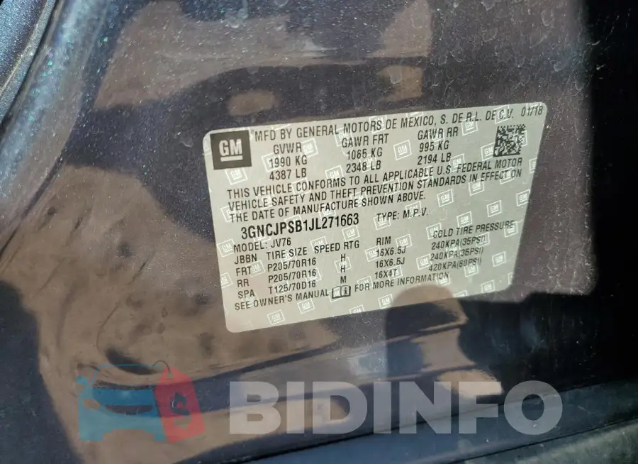 3GNCJPSB1JL271663 Photo# 12