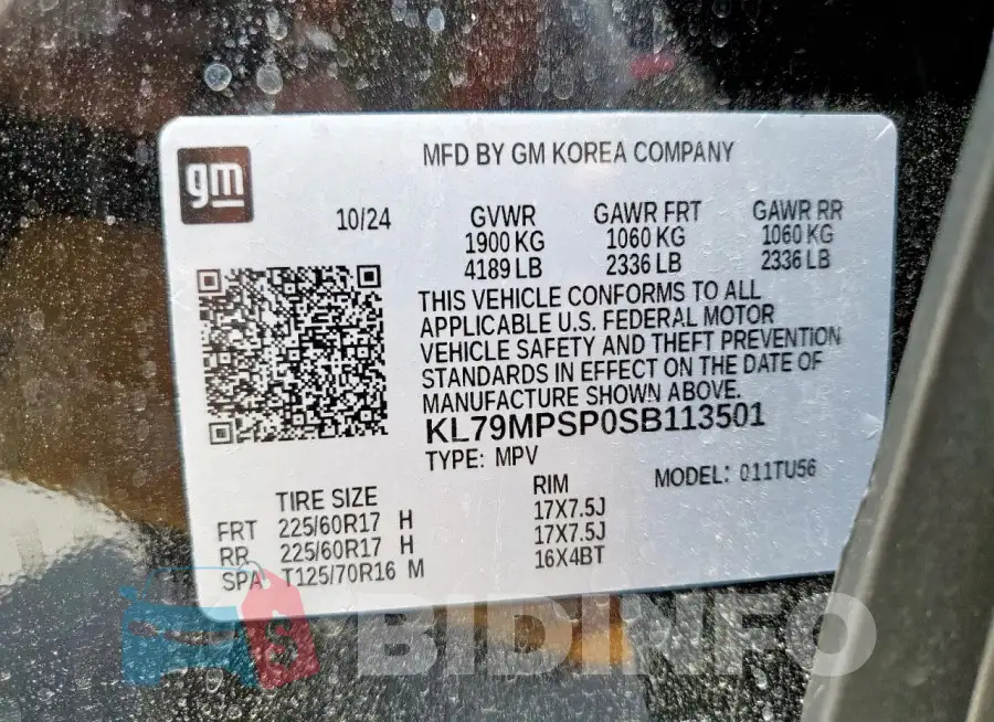 KL79MPSP0SB113501 Photo# 13