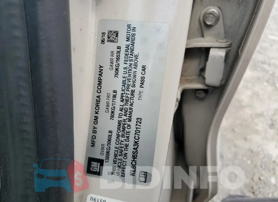 KL8CH6SA3KC701723 Photo# 13
