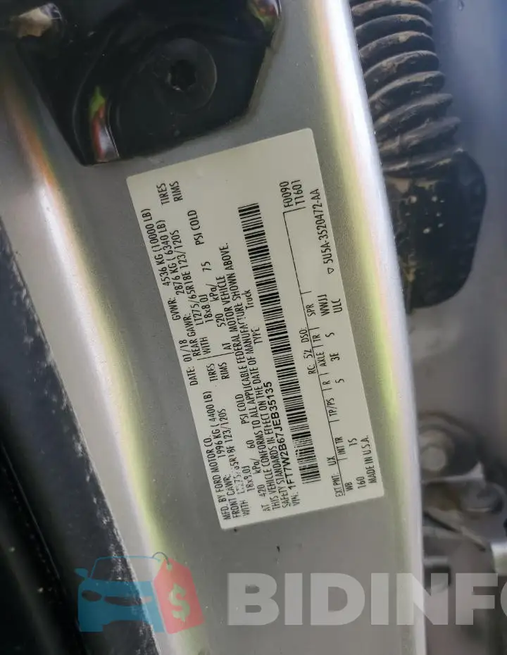 1FT7W2B67JEB35135 Photo# 12