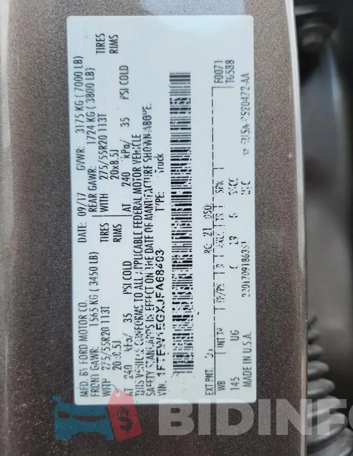 1FTEW1EGXJFA68403 Photo# 12