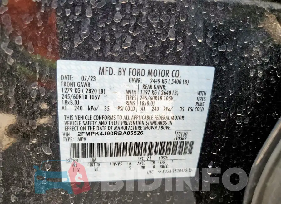 2FMPK4J90RBA05526 Photo# 13