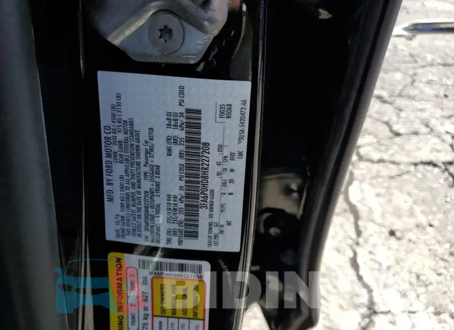 3FA6P0HD8HR227208 Photo# 12